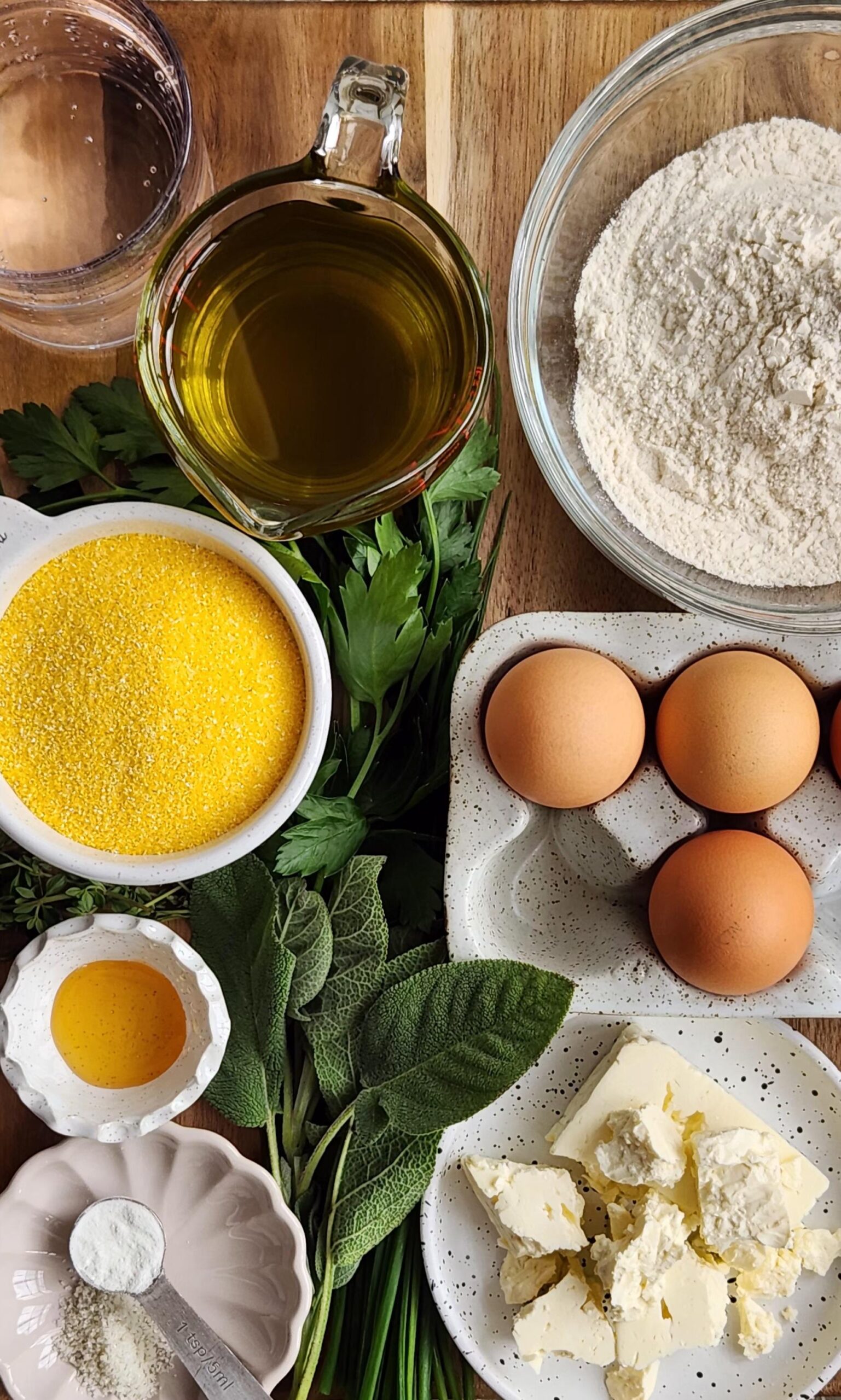 all ingredients laid out